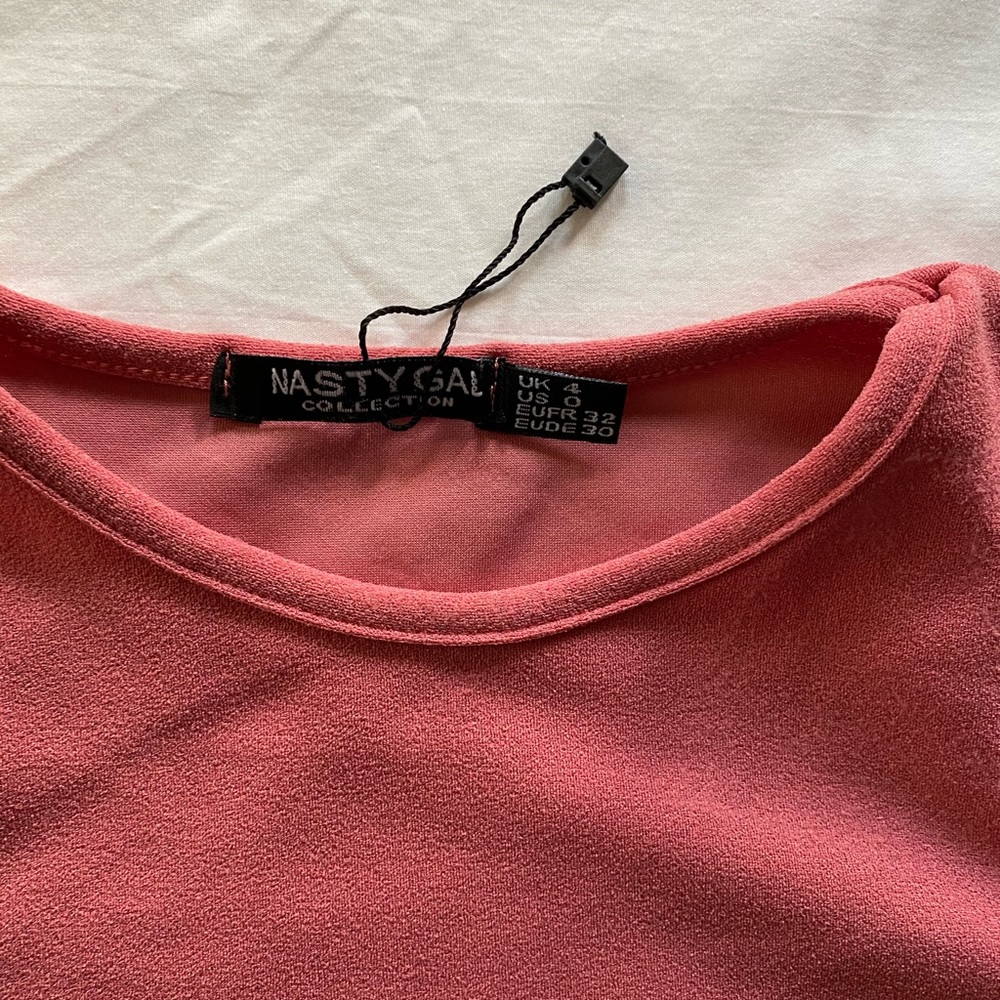 Nasty Gal Pink Crop Top